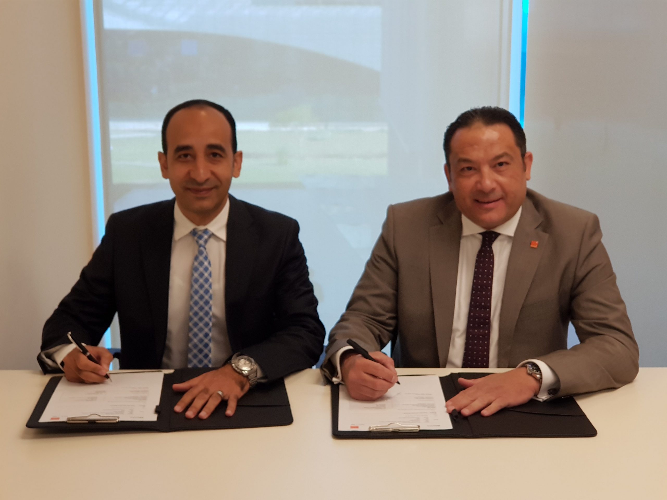 (L-R) Ahmed Fayed, Avaya and Hisham Mahran, Orange Egypt