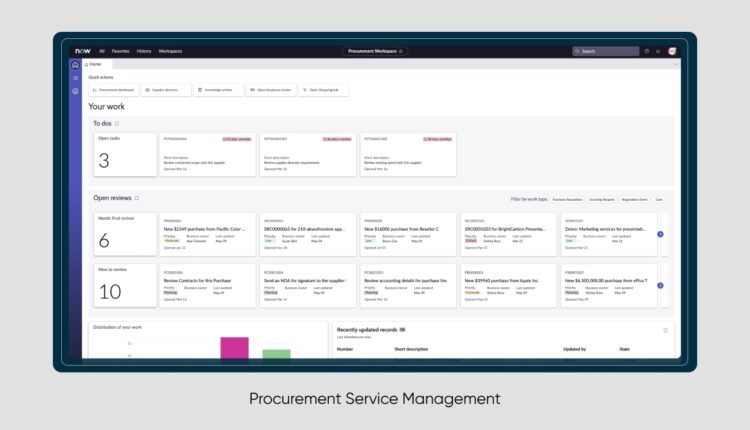 ServiceNow Launches Procurement Service Management on Now Platform